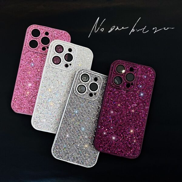 Étuis de téléphone en plastique de couleur unie de style simple et luxueux
