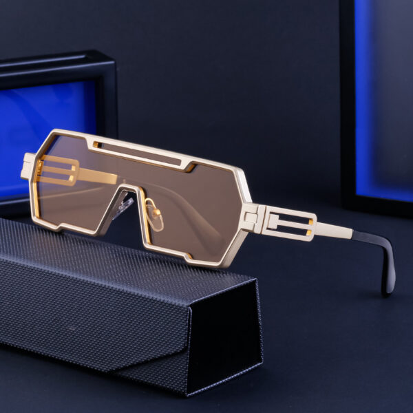 Lunettes de soleil carrées à monture intégrale