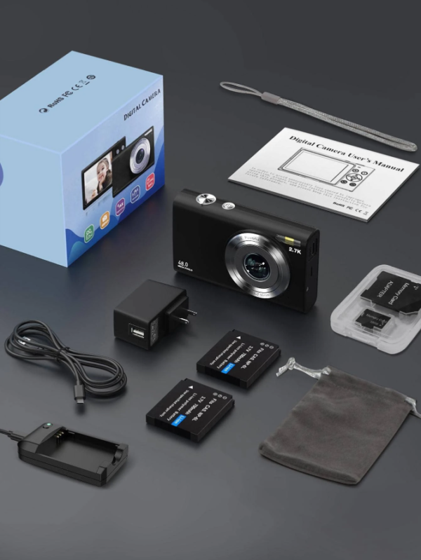 Appareil photo numérique à mise au point automatique 2,7