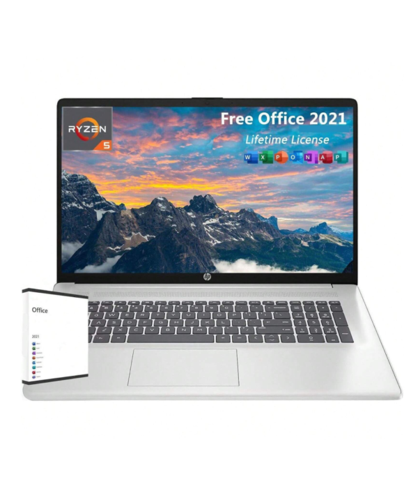 Ordinateur portable professionnel Hewlett Packard HP 17, avec licence à vie Microsoft Office
