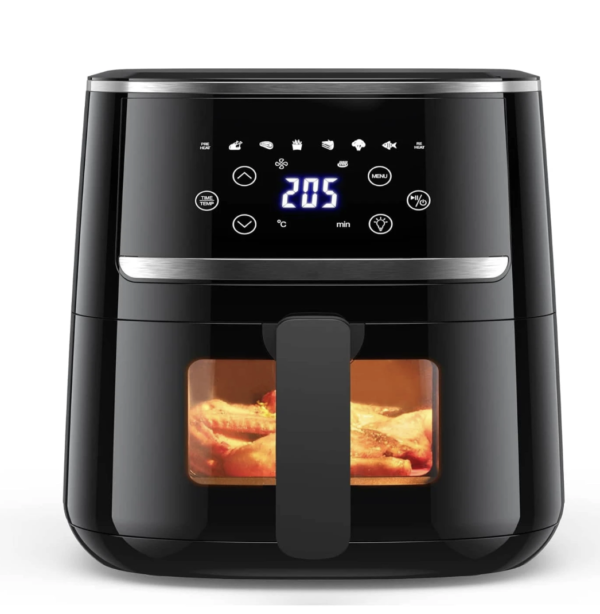Friteuse à air, four combiné intelligent en métal de 5 pintes avec 8 préréglages de cuisson