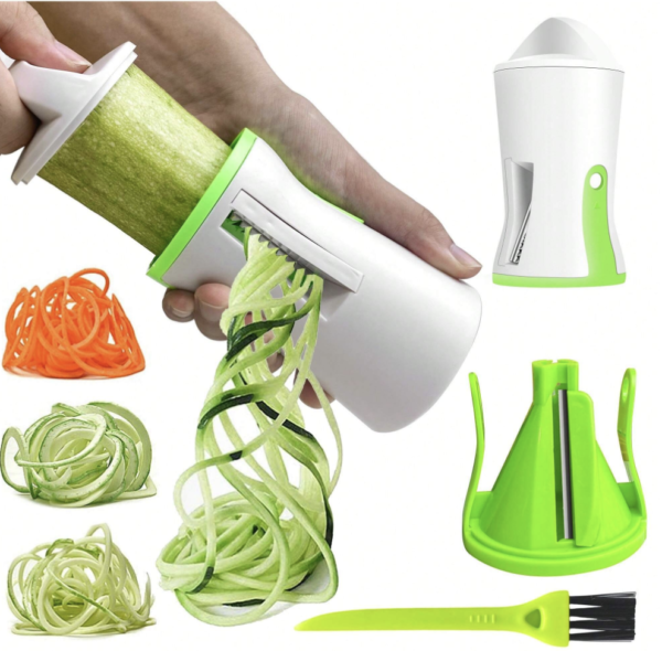 Coupe-légumes verts multifonctions, broyeur en spirale, hachoir rapide avec brosse de nettoyage