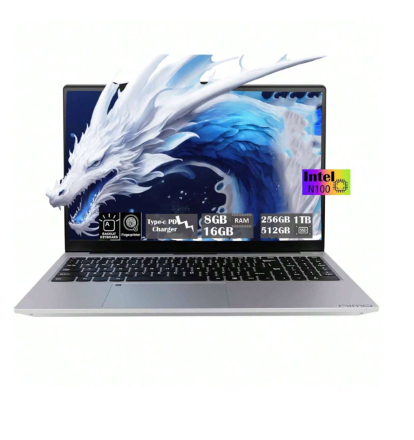 Ordinateur portable hautes performances 15,6 pouces, carte graphique HD, Intel Pentium Quad-Core N100